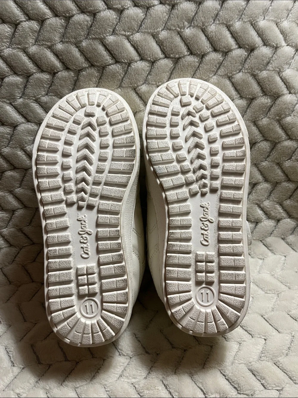 Cat & Jack White Kids Velcro Sneakers